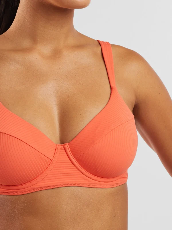 Bodacious 2.0 Underwire Bikini Top - Solid Ribbed>Title Nine Best Sale