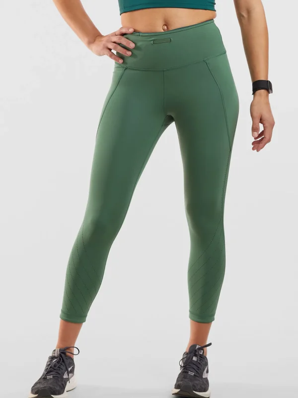 Mad Dash Lite Reversible Crop Tights - Perforated>Title Nine Online