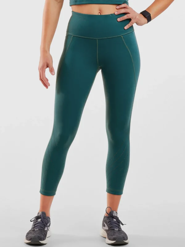 Mad Dash Lite Reversible Crop Tights - Perforated>Title Nine Online
