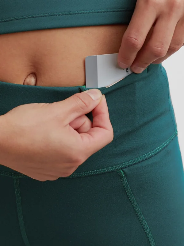 Mad Dash Lite Reversible Crop Tights - Perforated>Title Nine Online