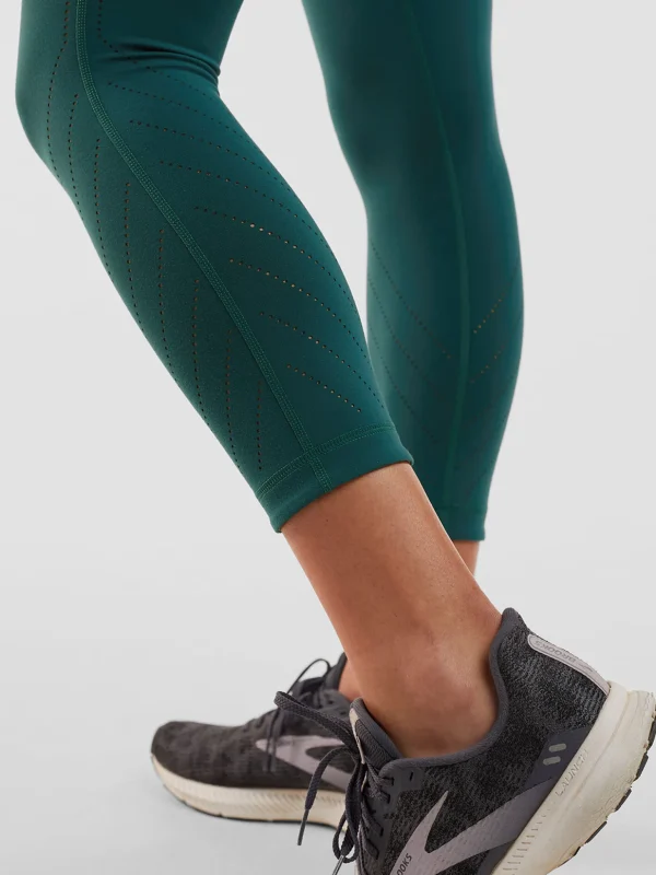 Mad Dash Lite Reversible Crop Tights - Perforated>Title Nine Online