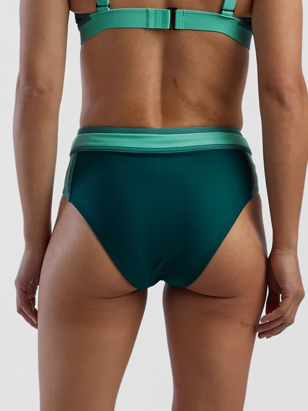 Rockaway High Waisted Bikini Bottom - Colorblock>Title Nine Discount