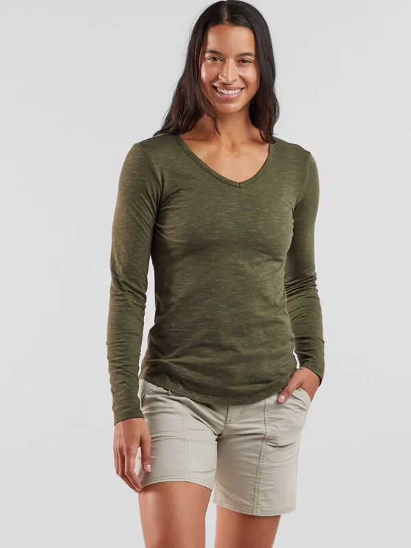 Samba V Neck Long Sleeve>Title Nine New