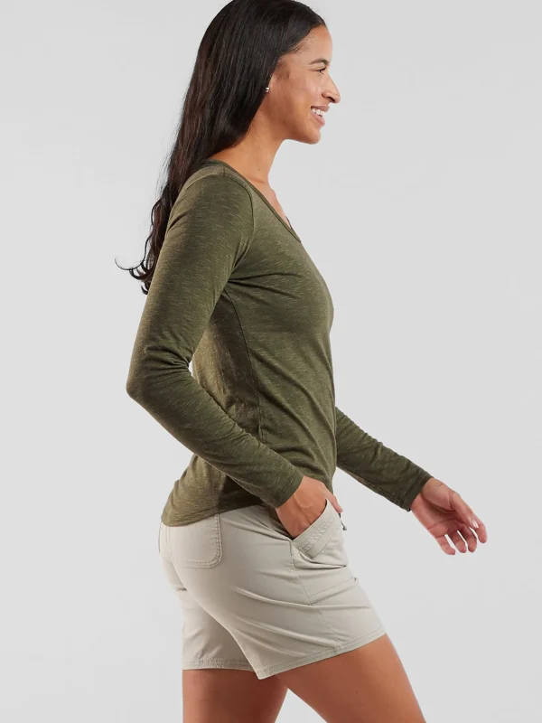 Samba V Neck Long Sleeve>Title Nine New