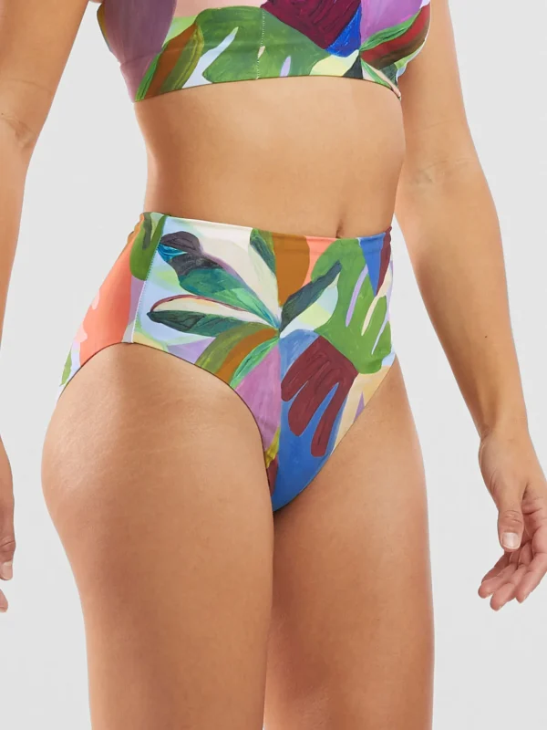 Streamline High Waisted Bikini Bottom - Bora Bora>Title Nine Online