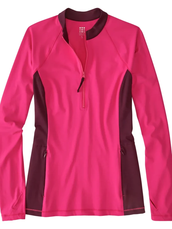 Sunbuster 1/4 Zip Long Sleeve Sun Shirt - Solid>Title Nine Hot