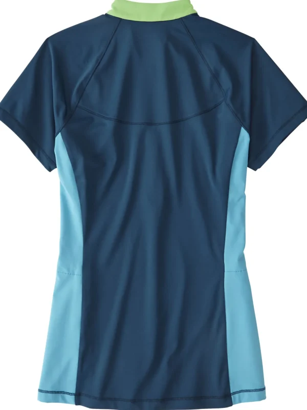 Sunbuster 1/2 Zip Short Sleeve Sun Shirt - Solid>Title Nine Outlet