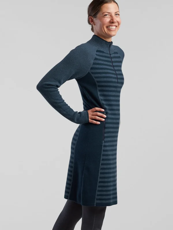 Super Power 1/4 Zip Dress - Colorblock>Title Nine Discount