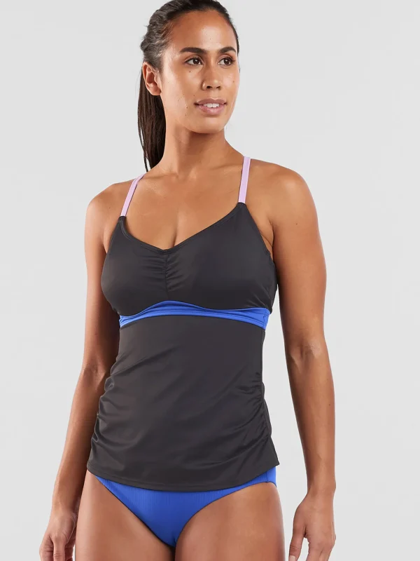 Tidal Rave Underwire Tankini Top - Colorblock>Title Nine Best