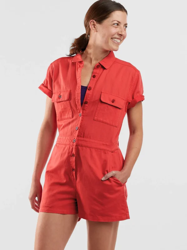 Trestles Short Romper>Title Nine Hot