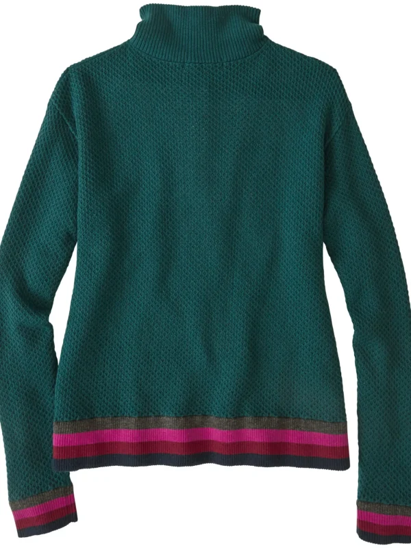 Woolicious Waffle 1/4 Zip Sweater - Stripe>Title Nine Shop
